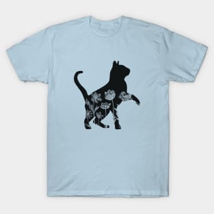 Floral Cat T-Shirt